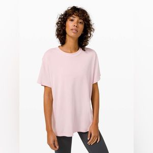 Lululemon All Yours Tee - pale pink 10